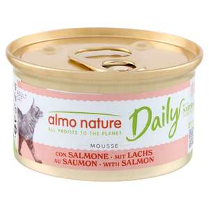 Almo Nature 貓罐頭 貓濕糧推薦：Almo Nature Daily Mousse 成貓罐頭 慕絲主食系列 三文魚 85g (158)