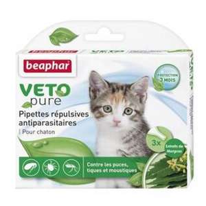BEAPHAR 貓咪保健用品推薦：Beaphar VETO pure 幼貓用回歸自然滴劑 (15615)