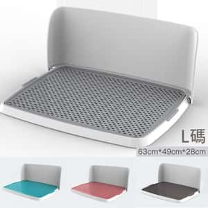 狗狗日常用品 PETBEST 狗狗專用 高身防噴狗廁所 L碼 (顏色隨機)