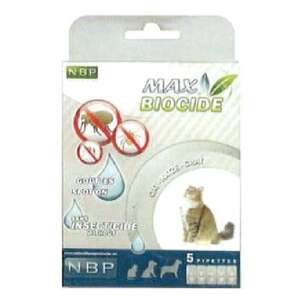 貓咪保健用品推薦：Max Biocide 天然香茅騷蚤去牛蜱滴劑 (貓用) (NBP45602B)