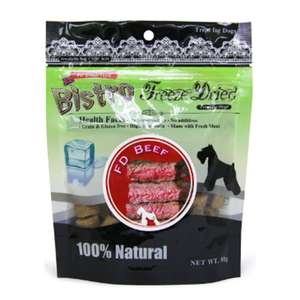 狗零食推薦：Bistro Freeze Dried 狗零食 脫水牛肉 原味 50g (998506)