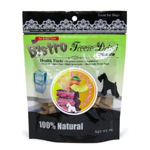 狗零食推薦：Bistro Freeze Dried 狗零食 脫水牛肉 芒果 50g (998508)