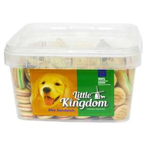 狗零食推薦：Little Kingdom 狗零食 珍寶裝夾心餅 1kg (998815)