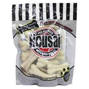 Housai 狗零食推薦：Housai 狗零食 潔齒骨 牛奶味 大20支 (998833B)