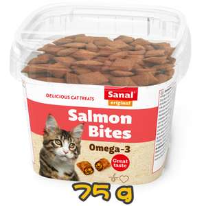 Sanal 貓零食 寵物零食推薦：Sanal 貓零食 美毛纖體香脆 75g (粉紅色) (SAN5752)