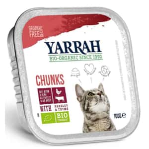 Yarrah 貓罐頭 Yarrah 貓罐頭 有機雞塊 牛肉 100g (AW919022)