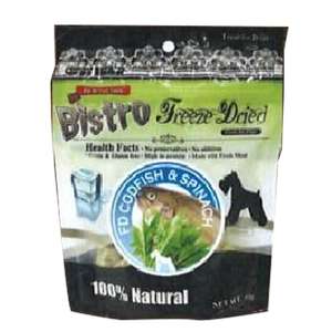 狗零食推薦：Bistro Freeze Dried 狗零食 脫水鱈魚 菠菜 50g (NBT98519)