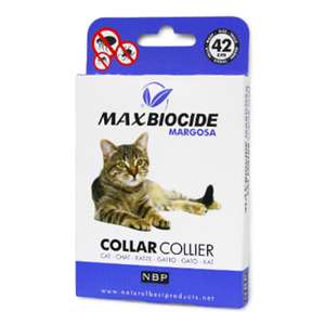 貓咪保健用品推薦：Max Biocide 貓用苦楝油驅蚤頸帶 42cm (NW924649)