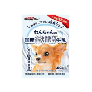 DoggyMan 日本狗零食 成犬用 日本國產低脂肪牛乳 狗狗配方 200ml (圖片3)