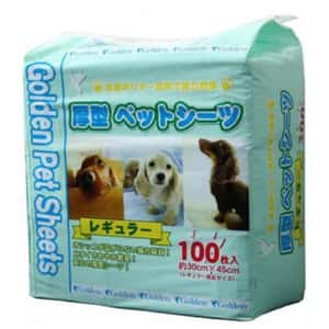 Golden Pet Sheets 狗尿墊 狗尿片 Golden Pet Sheets 強力吸濕除臭加厚 寵物尿墊 狗尿墊 狗尿片 [30x45 S碼 100枚] (GD053720)
