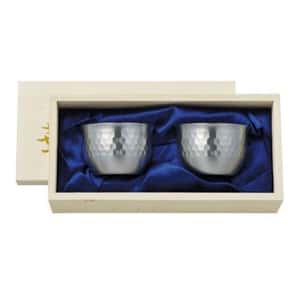 清酒杯品配件 日本清酒杯 新潟縣 純銅酒杯 槌目 90ml 2個入