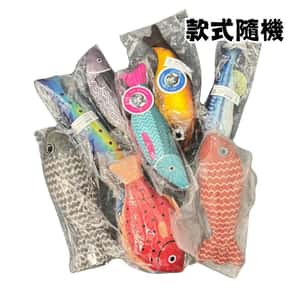 Aduck 貓玩具推薦：Aduck 玩具嚴選 貓薄荷毛絨海洋魚玩具 一個 (款式隨機) 夾袋
