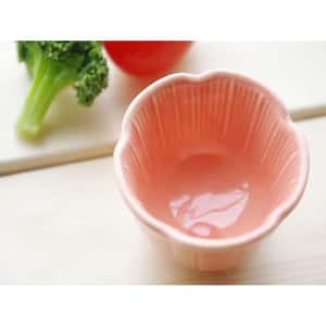 清酒杯品配件 日本清酒杯 美濃燒 春分小花清酒杯 粉紅 2本入(TBS)