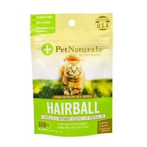 貓咪去毛球 貓咪保健用品 Pet Naturals 功能小食 Hairball 貓用美毛養腸咀嚼片 PEN-00366 30片 (0700866)