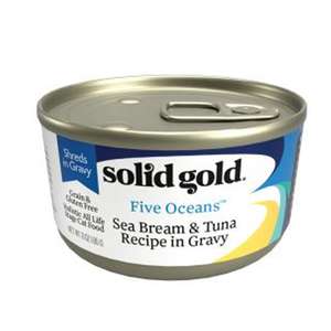 Solidgold 素力高 貓罐頭 貓濕糧推薦：Solid Gold 素力高 無穀物貓罐頭 鲷魚吞拿魚 3oz (SG510A)