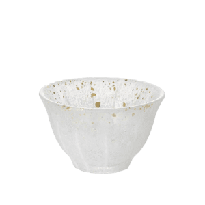 清酒杯品配件 日本清酒杯 庄内Craft 職人による硝子杯 白 F-70441