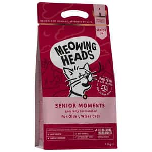 Meowing Heads 貓糧 Meowing Heads 貓糧 無穀物全天然年⾧貓配方 三文魚雞肉 3kg 或 (2包1.5kg夾袋) (MHSM3) (深紅)