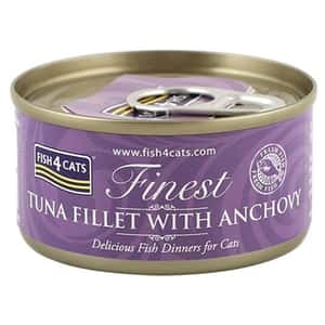 Fish4Cats 貓罐頭 貓濕糧推薦：Fish4Cats 貓罐頭 吞拿魚+鳳尾魚 70g (CTW332)