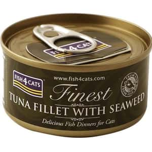 Fish4Cats 貓罐頭 貓濕糧推薦：Fish4Cats 貓罐頭 海藻+吞拿魚柳 70g (CTW670)