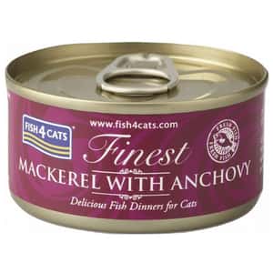 Fish4Cats 貓罐頭 貓濕糧推薦：Fish4Cats 貓罐頭 鯖魚塊+鳳尾魚 70g (CMW958)