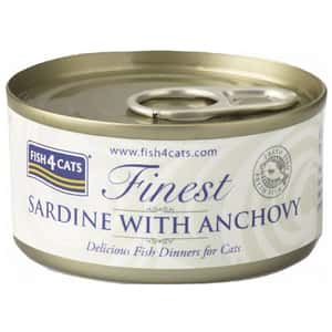 Fish4Cats 貓罐頭 貓濕糧推薦：Fish4Cats 貓罐頭 沙甸魚+鳳尾魚 70g (CSW859)