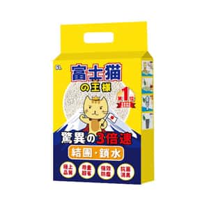 富士貓之王樣 3.0粗粒 益生菌天然玉米豆乳 豆腐貓砂 原味 6L - 原裝行貨 (圖片3)