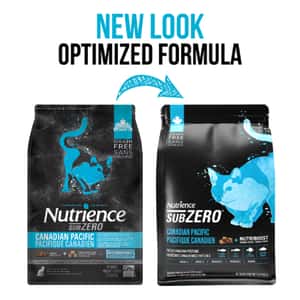 Nutrience 貓糧 Nutrience SUBZERO 無穀物貓糧 全貓配方 凍乾脫水鮮三文魚及鯡魚配七種魚 4lbs 1.8kg (C2909) (藍黑) (新舊包裝隨機出貨)