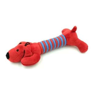 Billipets 狗玩具 Billipets 狗玩具 長粗綿繩發聲玩具 蠟腸狗 紅色 28cm (NS-12168 RED)