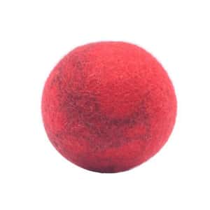 Billipets 狗玩具 新西蘭天然羊毛系列 波波 紅色 Ø6.3cm (NS-16177 RED) (圖片3)