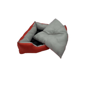 寵物床墊用品 Billipets 尼龍防水寵物床墊 三角型 紅灰 中 62cm x 52cm x 15cm (NS-16244)