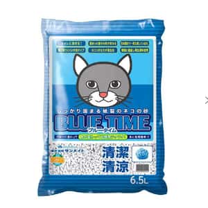 紙貓砂 日本SANMATE Blue Time 抗菌易溶 紙貓砂 6.5L