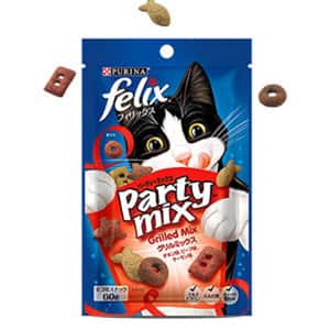 Felix 貓零食 日本Felix Party Mix 貓脆餅 Grilled 炙燒烤肉 60g (日本停產)