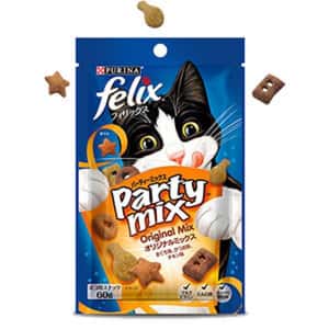 Felix 貓零食 日本Felix Party Mix 貓脆餅 Original 海陸三重奏 60g (日本停產)