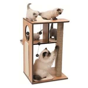 Hagen希勤 貓爬架 Catit V系列 冒險貓世界 核桃色 (C52077) (圖片3)