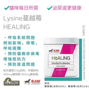 Holistic Blend Lysine 楓葉 貓用離氨酸蔓越莓 Lysine HEALING 128g (貓狗用) (5- 27928) (圖片4)