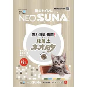 木貓砂 日本NEO SUNA珪藻沙木砂 6L (卡其色) TBS