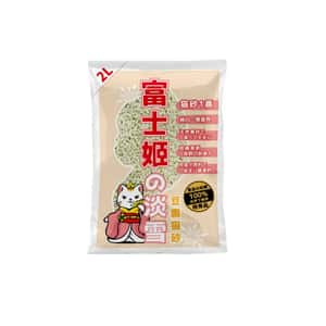 豆腐貓砂 富士姬之淡雪 1.5+3.0 粗幼粒混合天然淨白豆乳 豆腐貓砂 綠茶味 2L