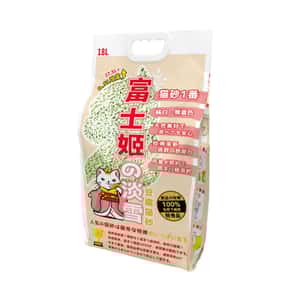 豆腐貓砂 富士姬之淡雪 3.0 天然淨白豆乳 豆腐貓砂 綠茶味 18L - 原裝行貨