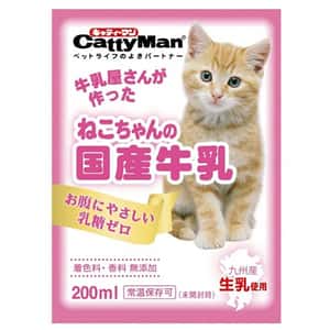 營養膏 保充劑 貓咪保健用品 日本CattyMan 幼貓用 日本國產牛乳牛奶 200ml