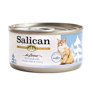 Salican 貓罐頭 貓濕糧推薦：Salican 貓罐頭 肉汁海洋魚 85g (002890)
