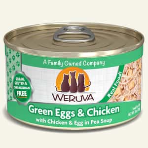 WeRuVa 貓罐頭 WeRuVa 貓罐頭 主食罐 無骨及去皮雞胸肉、雞蛋、豌豆 156g (淺綠) (001859)