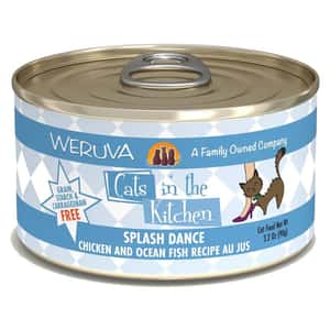 WeRuVa 貓罐頭 WeRuVa 貓罐頭 主食罐 廚房系列 走地雞、海洋魚、美味肉汁 Splash Dance 90g (001050)