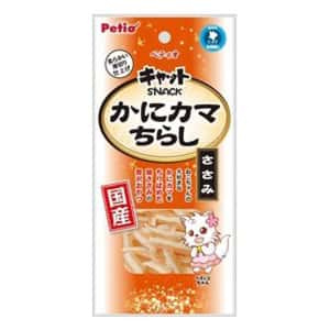 Petio 貓零食 日本Petio 蟹肉絲 雞胸肉味 15g (橙)
