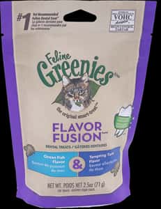 Ocheers 貓零食 美國Greenies Dental Treats 貓齒靈貓咪潔齒餅 深海魚拼吞拿魚味 71g