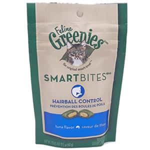 Ocheers 貓零食 美國Greenies Smart Bites 貓咪夾心餅 去毛球吞拿魚味 60g