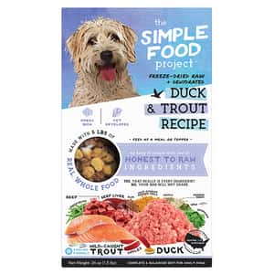 The Simple Food Project 狗糧 The Simple Food Project 全犬狗糧 凍乾脫水系列 鴨及鱒魚 1.5lbs
