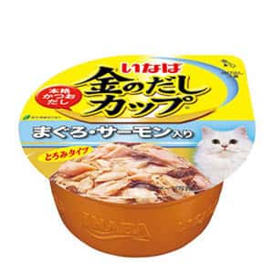 CIAO 貓罐頭 CIAO 貓罐頭 日本金湯鰹味杯 金槍魚．三文魚味 70g