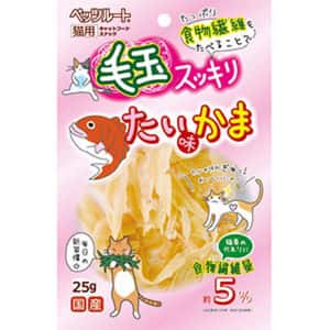 Petz Route 貓零食 日本Petz Route 毛玉 去毛球 鯛魚絲 25g (貓用) (粉紅)