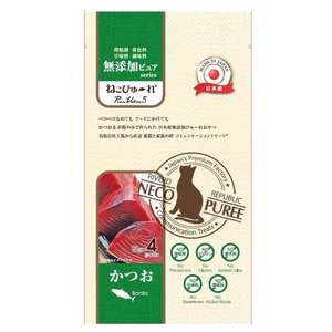 Riverd Republic 貓零食 寵物零食推薦：Riverd Republic 貓用無添加肉泥小食 鰹魚 13g*4本 (CTCJFW0124134)