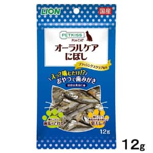 其他 貓零食 日本獅王LION Pet 貓用口腔護理零食 小魚乾 12g